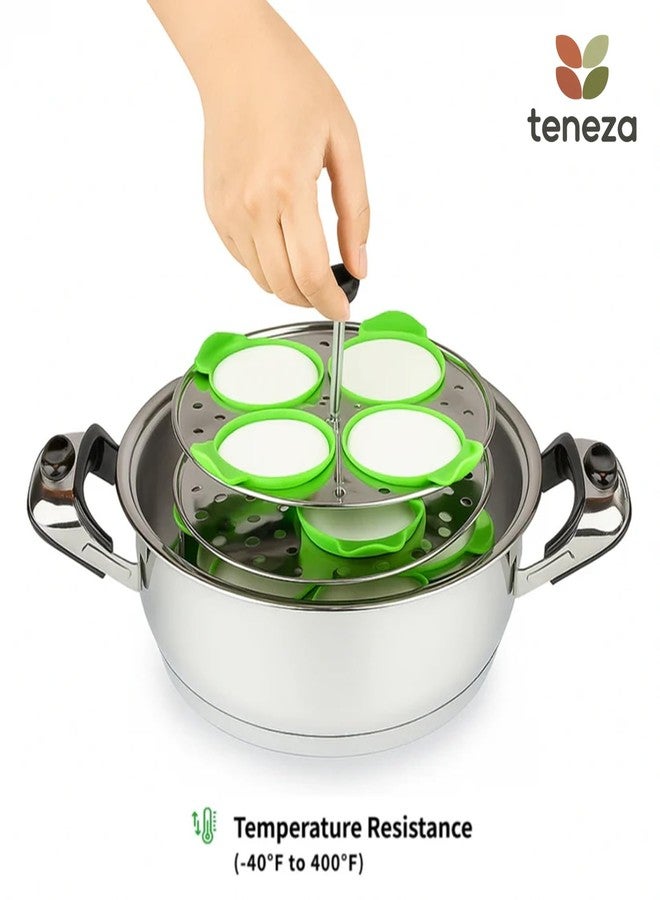 Teneza 3 Pcs Non-stick Silicone Idli Mould | Food Grade Silicone | BPA Free | No Greasing | Oven, Microwave & Dishwasher Safe | Perfectly Sized Idli Maker | Idli Mould - Image 4